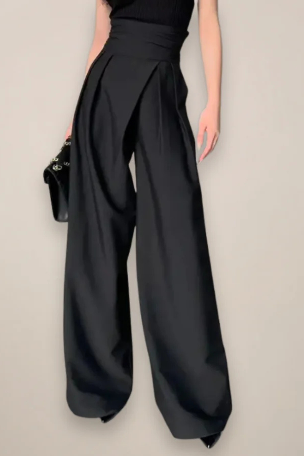 Camille | Women’s High Waisted Wide Leg Trousers