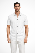 Callum | Men Short Sleeve Button Down Summer Shirt