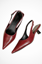 Lucinda | Women Pointed Toe Slingback Kitten Heels