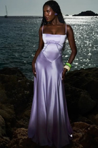 Lorenna | Women Satin Corset Wedding Guest Maxi Dress