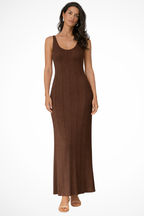 Serena | Women Sleeveless Knit Maxi Summer Wedding Guest Dress