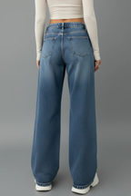 Joni | Women Relaxed Wide Leg Denim Jeans with Drawstring Waist