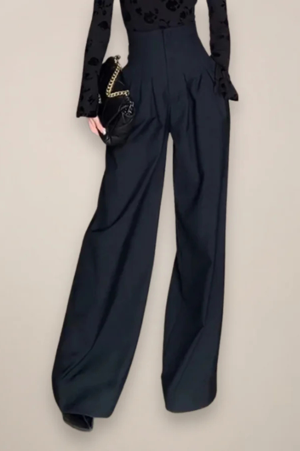 Camille | Women’s High Waisted Wide Leg Trousers