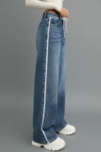 Joni | Women Relaxed Wide Leg Denim Jeans with Drawstring Waist