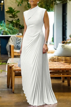 Lolalita | Women One Shoulder Pleated Wedding Guest Race Day Maxi Dress