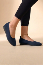 Dorothea | Women Knit Round Toe Slip On Ballet Flats