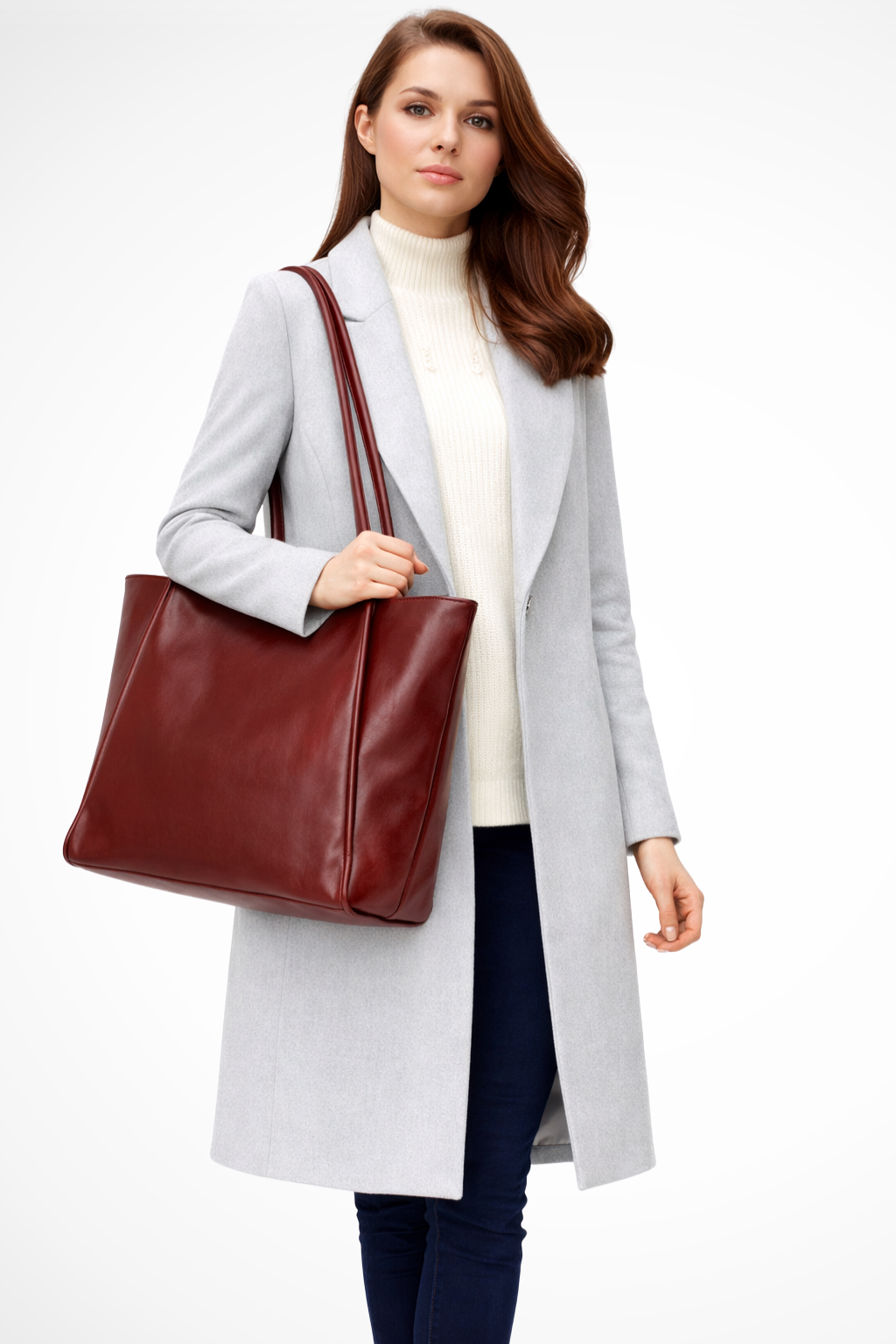 Darcy | Women Large Structured Tote Shoulder Handbag