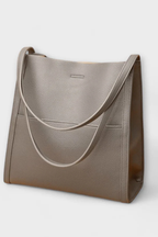 Neva | Women Structured Front Pocket Textured Tote Shoulder Bag