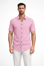 Callum | Men Short Sleeve Button Down Summer Shirt