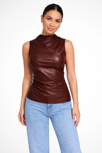 Marlowe | Women Sleeveless High Neck Chic Summer Top