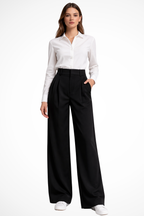 Zanira | Women Wide Leg High Waisted Trousers