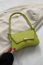 Maravelle | Women Minimalist Shoulder Bag with Gold Clasp