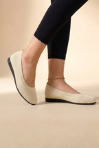 Dorothea | Women Knit Round Toe Slip On Ballet Flats