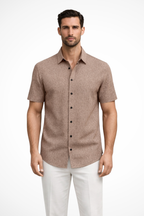 Callum | Men Short Sleeve Button Down Summer Shirt