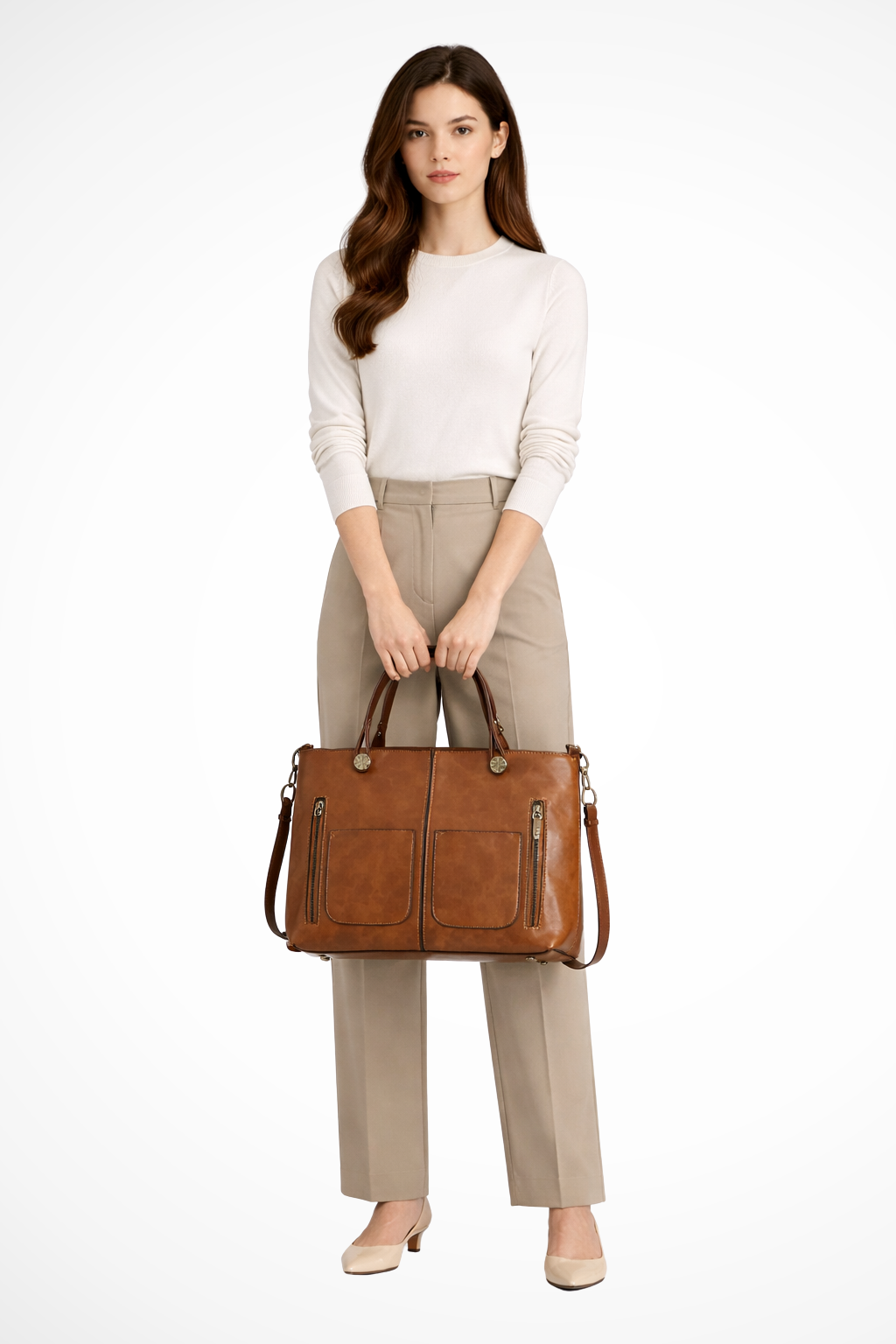 Seraphina | Women Multi Pocket Structured Tote Bag