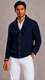 Lunelle | Men's Knitted Cardigan with Warm Texture and Timeless Style