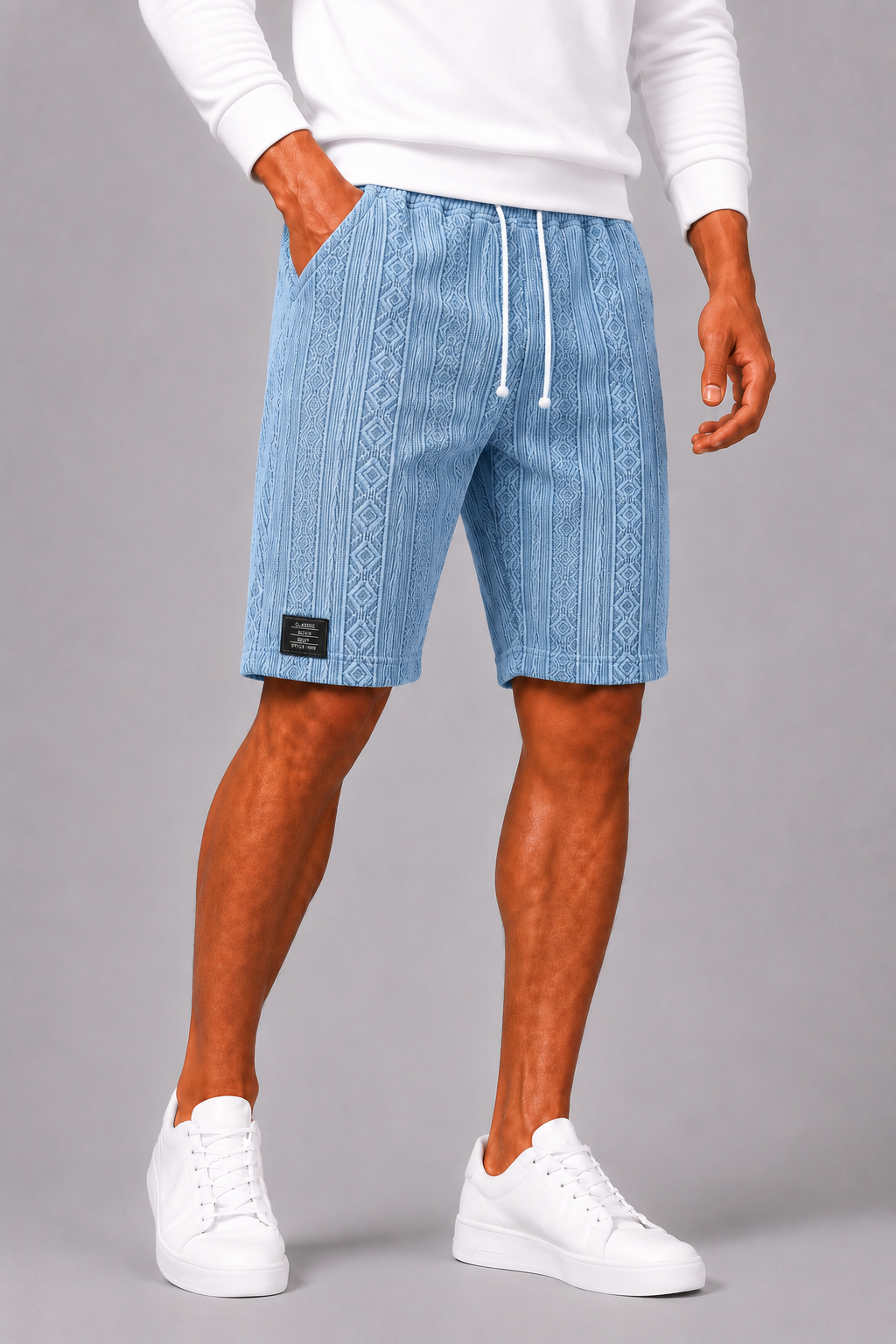 Lunelle | Men's Relaxed Shorts with Elastic Waist and Drawstring