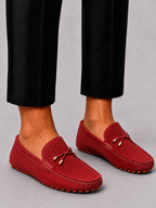 Lunelle | Men's Loafers with Perforation and Slip-On Design