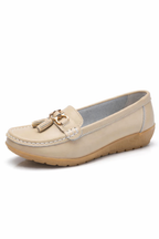 Gwendoline | Women Tassel Detail Slip On Ballet Flats Loafers