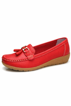 Gwendoline | Women Tassel Detail Slip On Ballet Flats Loafers