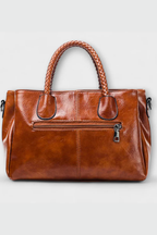 Valencia | Women Braided Handle Structured Handbag