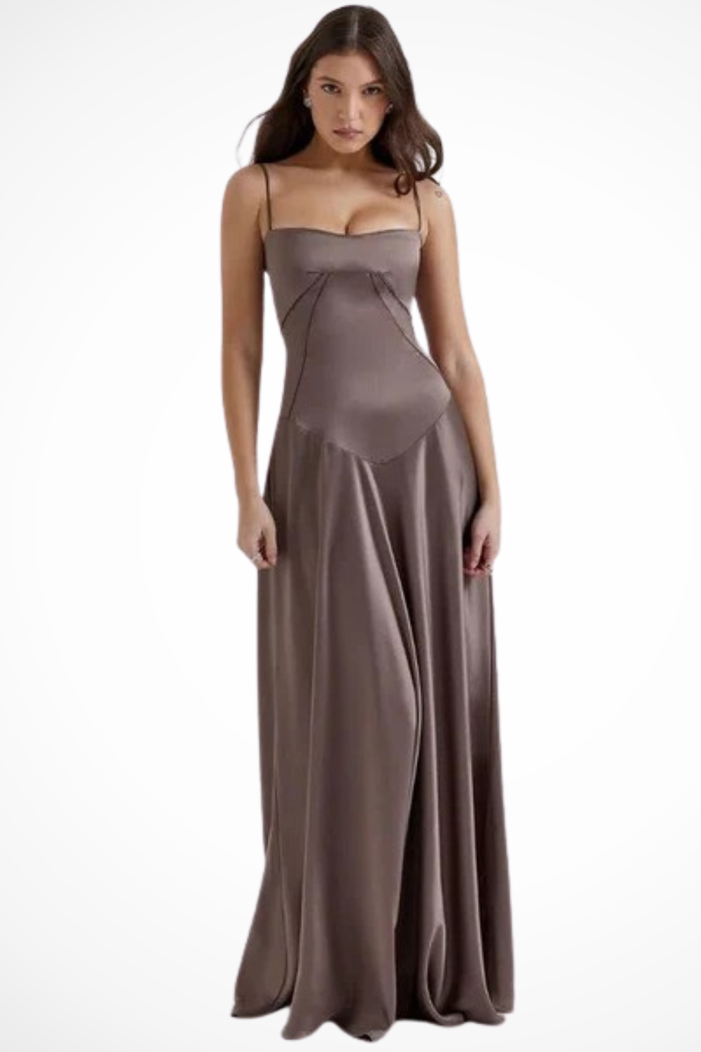 Lorenna | Women Satin Corset Wedding Guest Maxi Dress