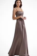 Lorenna | Women Satin Corset Wedding Guest Maxi Dress