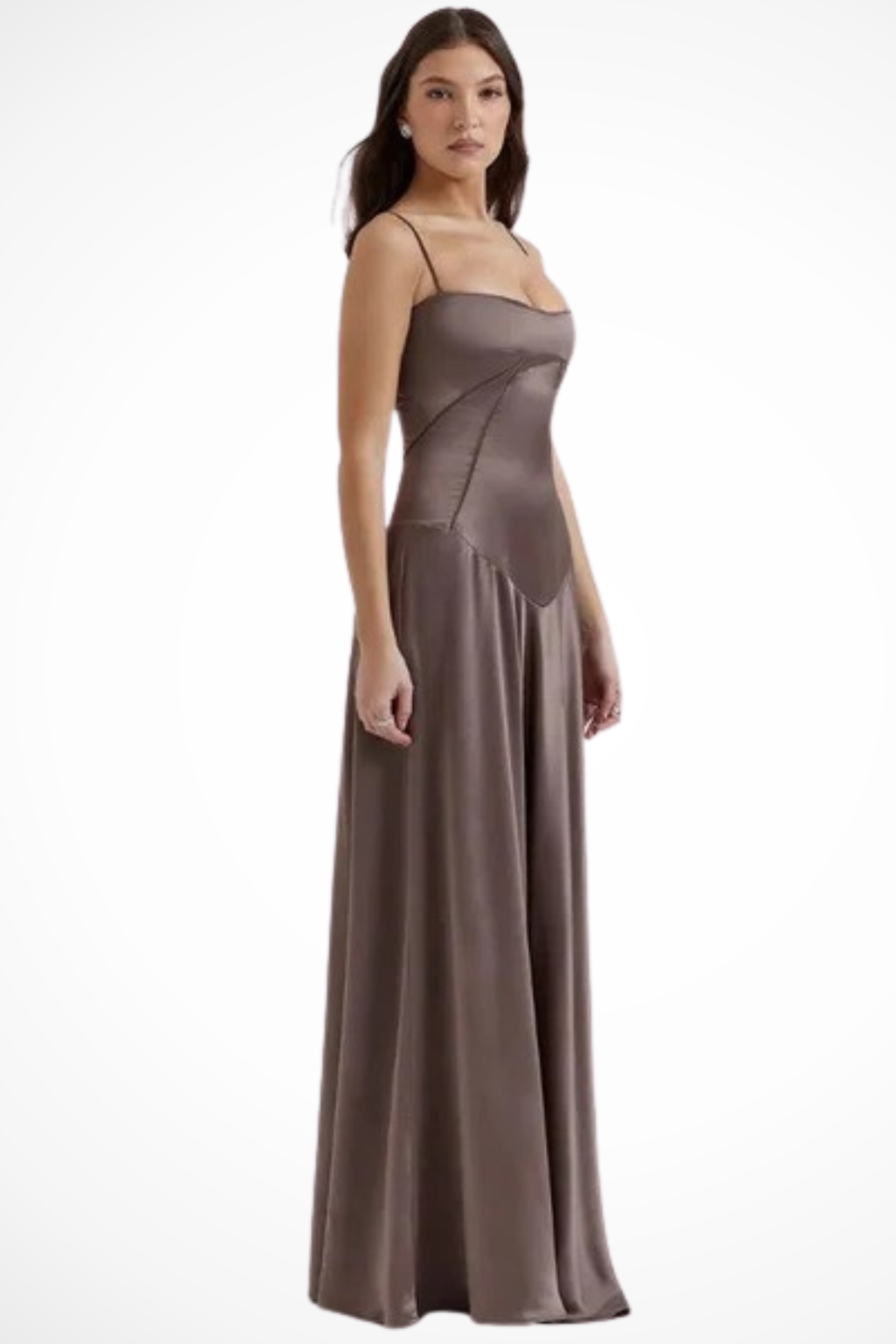 Lorenna | Women Satin Corset Wedding Guest Maxi Dress