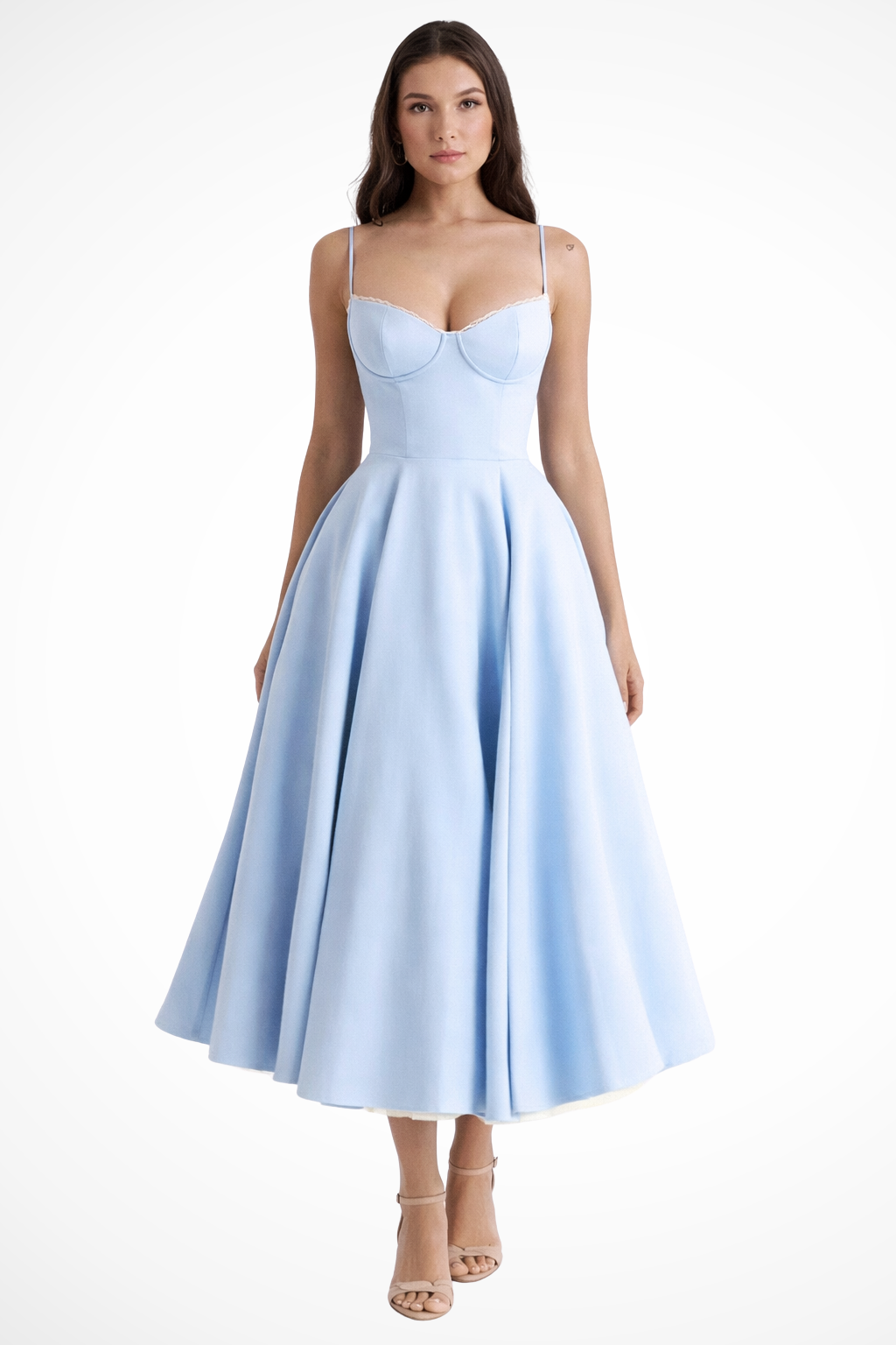 June | Women Corset Wedding Guest Midi Dress