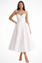 June | Women Corset Wedding Guest Midi Dress