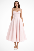 June | Women Corset Wedding Guest Midi Dress