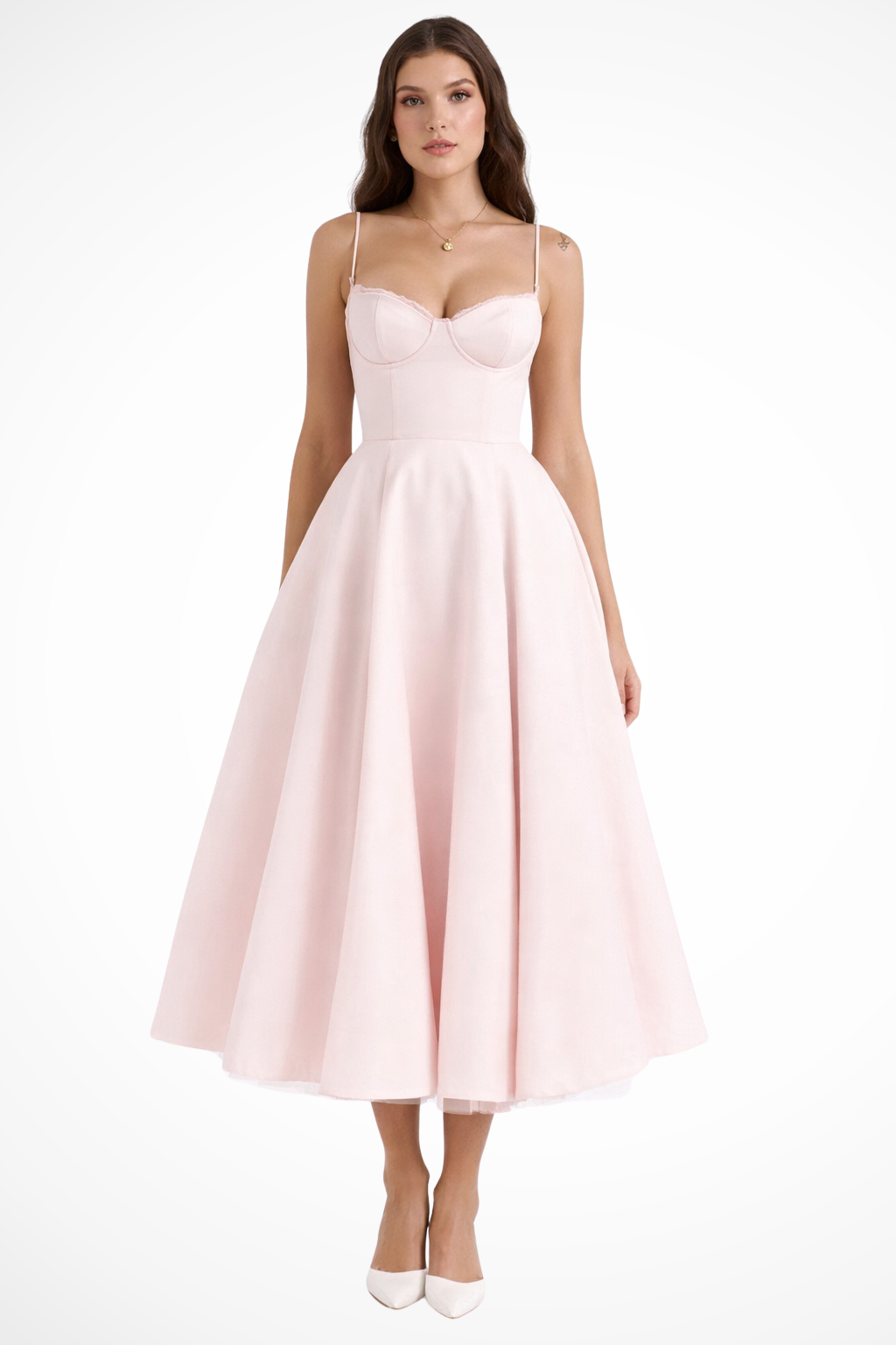 June | Women Corset Wedding Guest Midi Dress