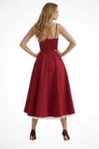 June | Women Corset Wedding Guest Midi Dress