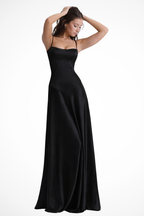 Lorenna | Women Satin Corset Wedding Guest Maxi Dress