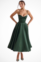 June | Women Corset Wedding Guest Midi Dress
