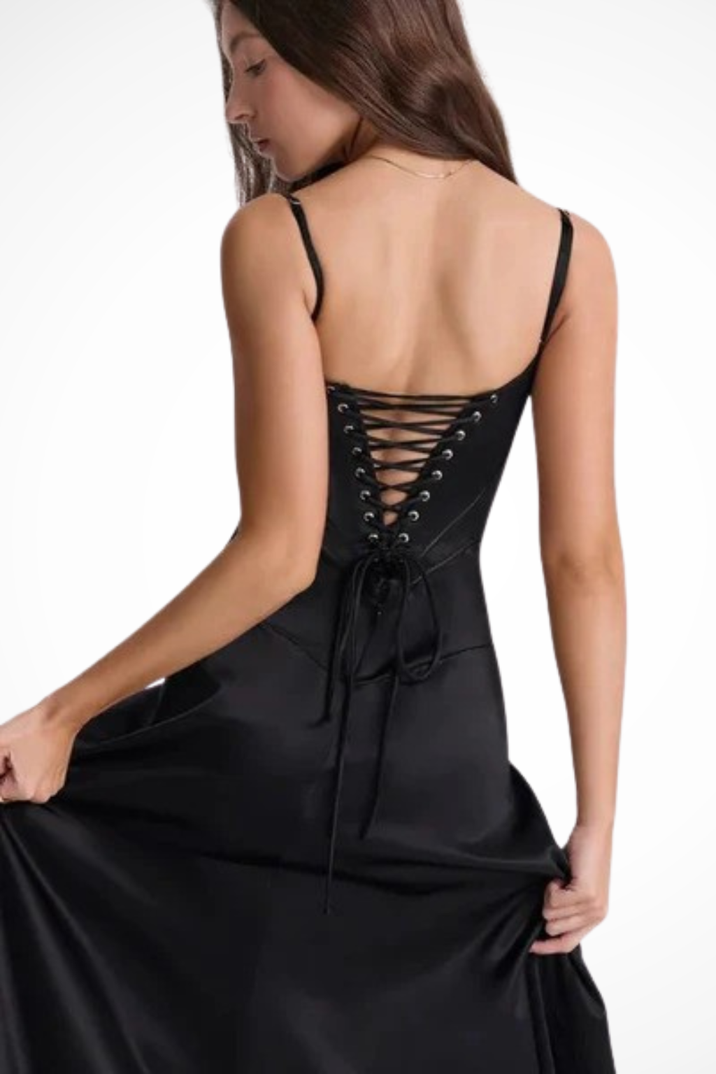 Lorenna | Women Satin Corset Wedding Guest Maxi Dress