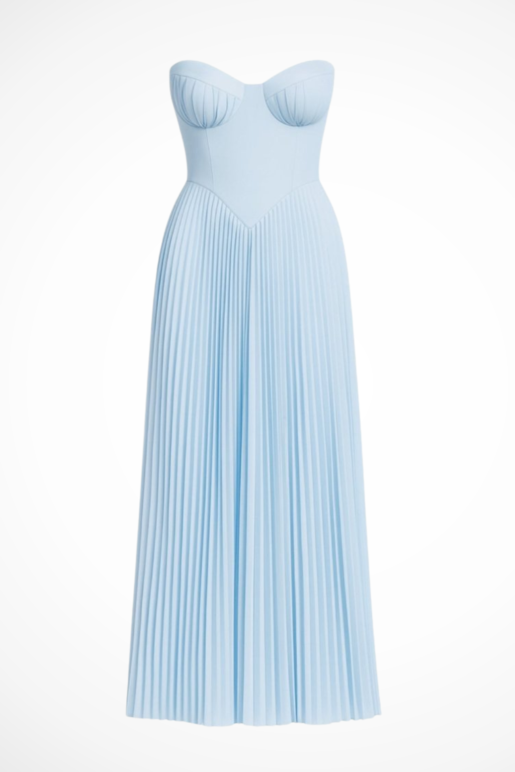 Vivienne | Women Strapless Pleated Wedding Guest Maxi Dress