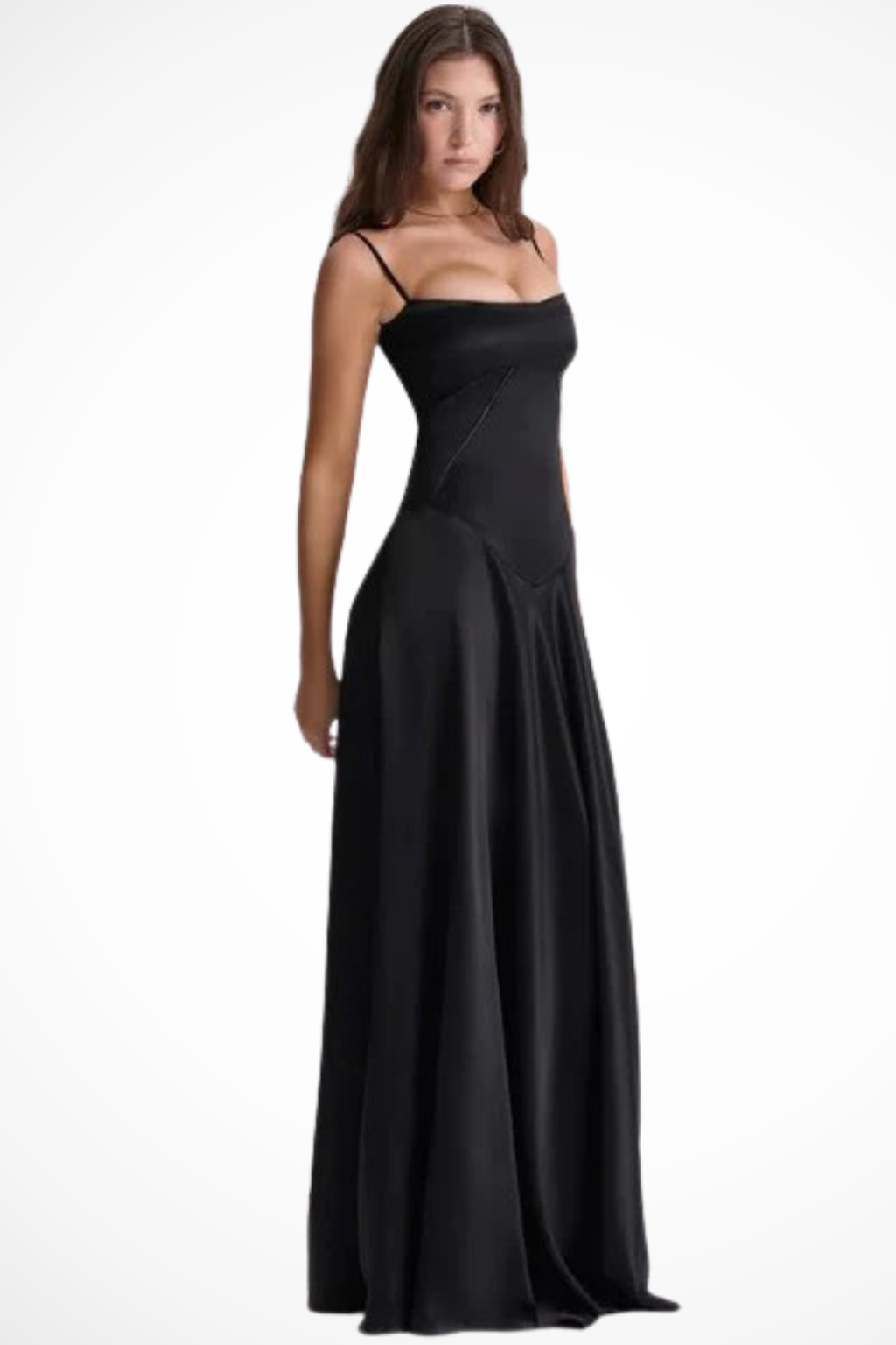 Lorenna | Women Satin Corset Wedding Guest Maxi Dress