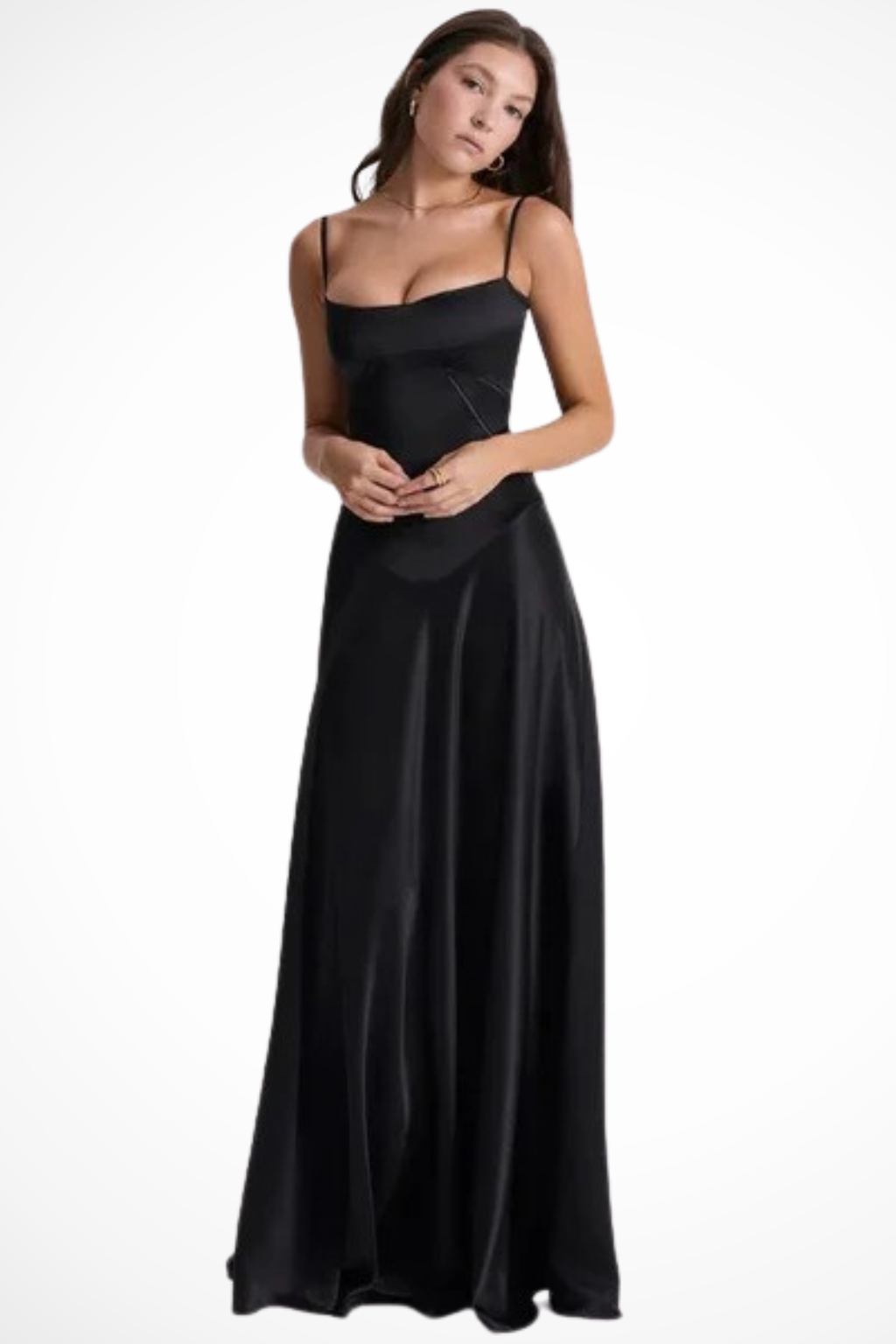 Lorenna | Women Satin Corset Wedding Guest Maxi Dress