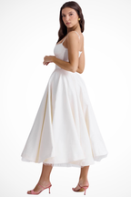 June | Women Corset Wedding Guest Midi Dress