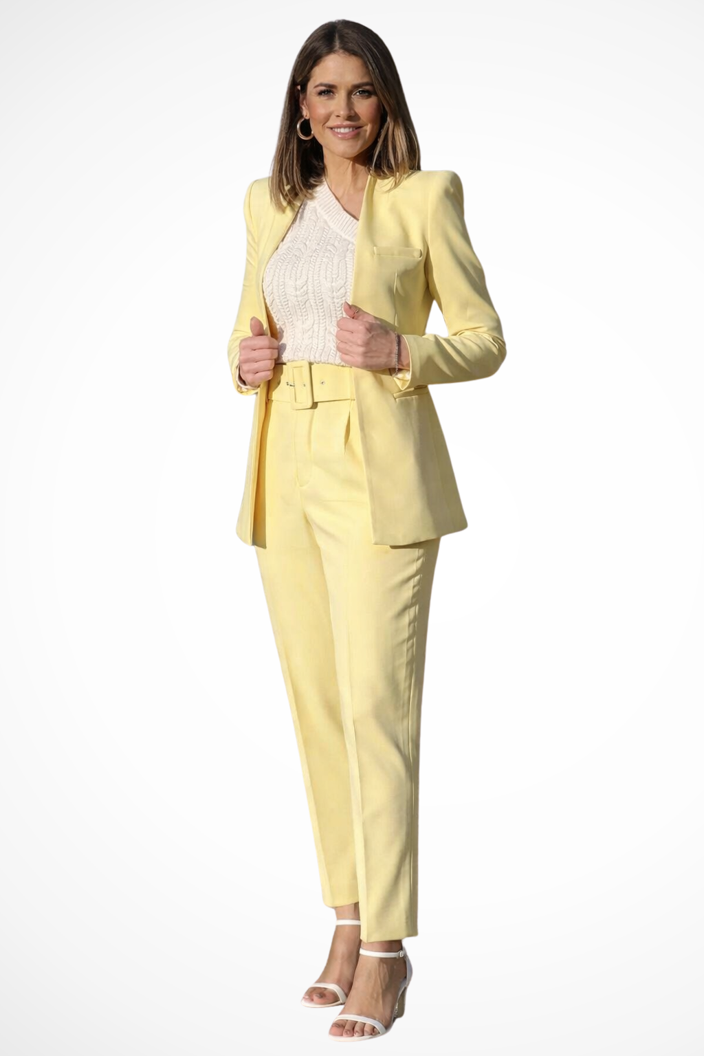 Josephine | Women Tailored Blazer and Wide Leg Trousers Suit Set