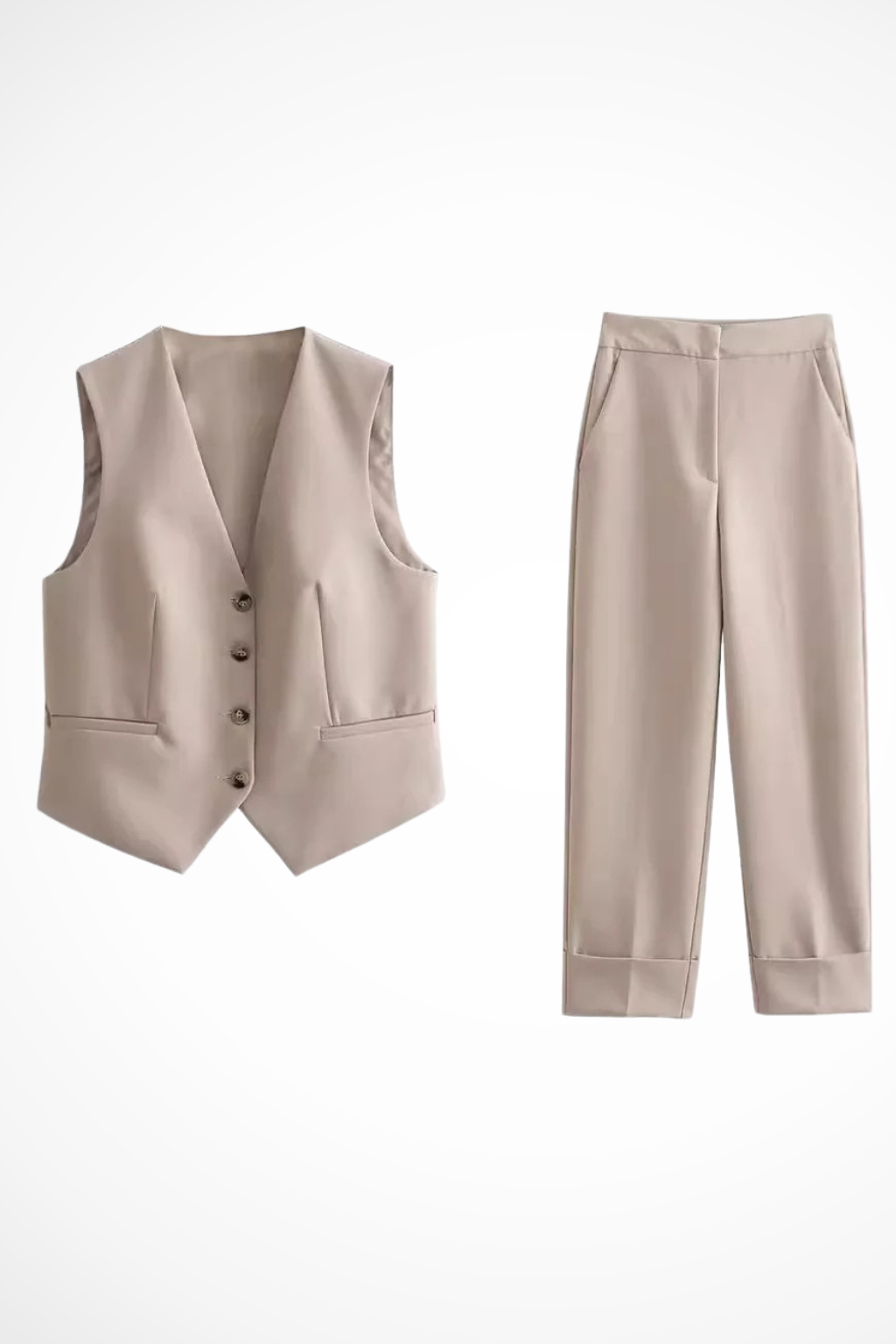 Annabelle | Women Tailored Waistcoat and Straight Leg Trousers Race Day Suit Set