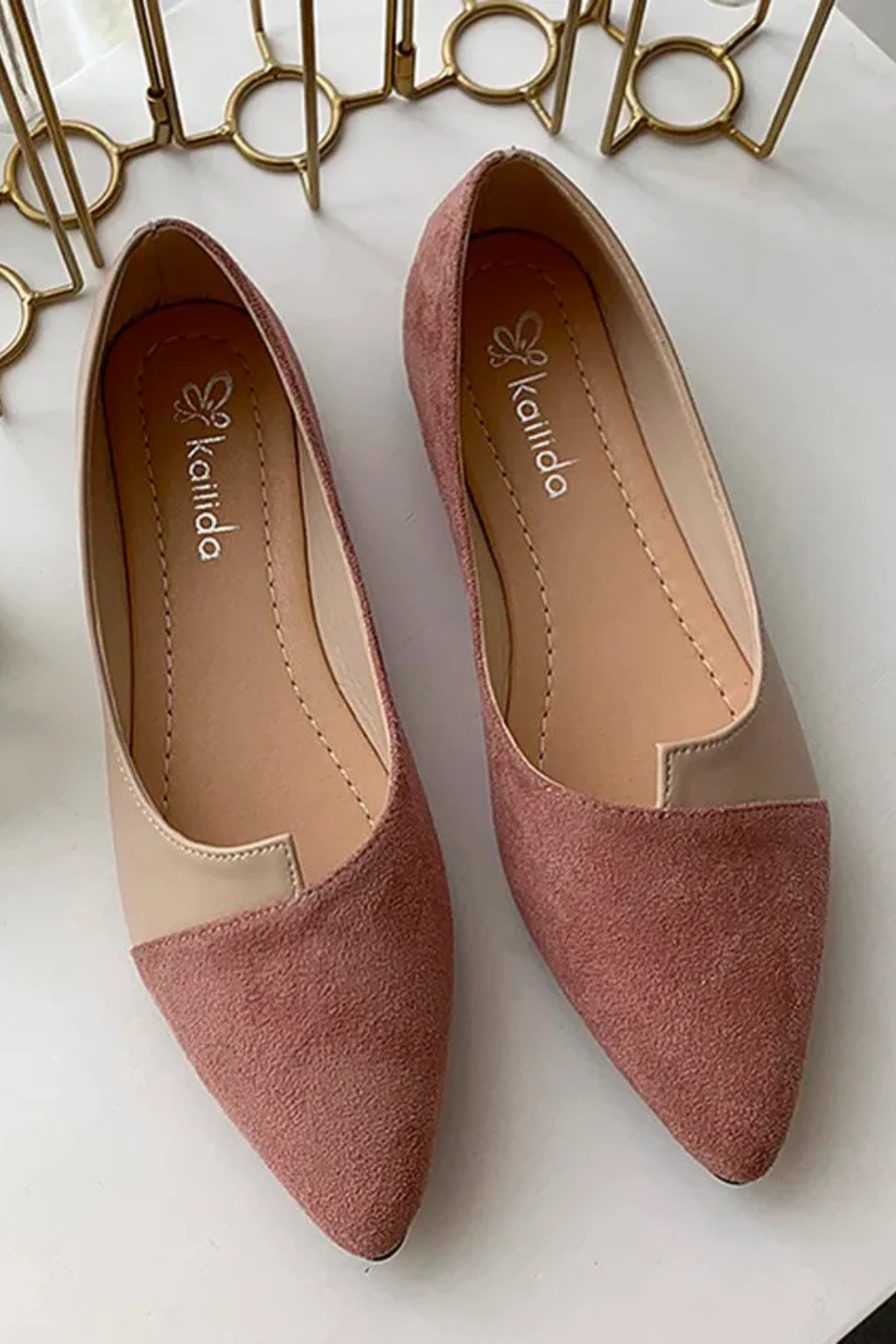 Tabitha | Women Pointed Toe Slip On Ballet Flats