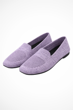 Laurentia | Women Square Toe Knit Mesh Slip On Ballet Flats