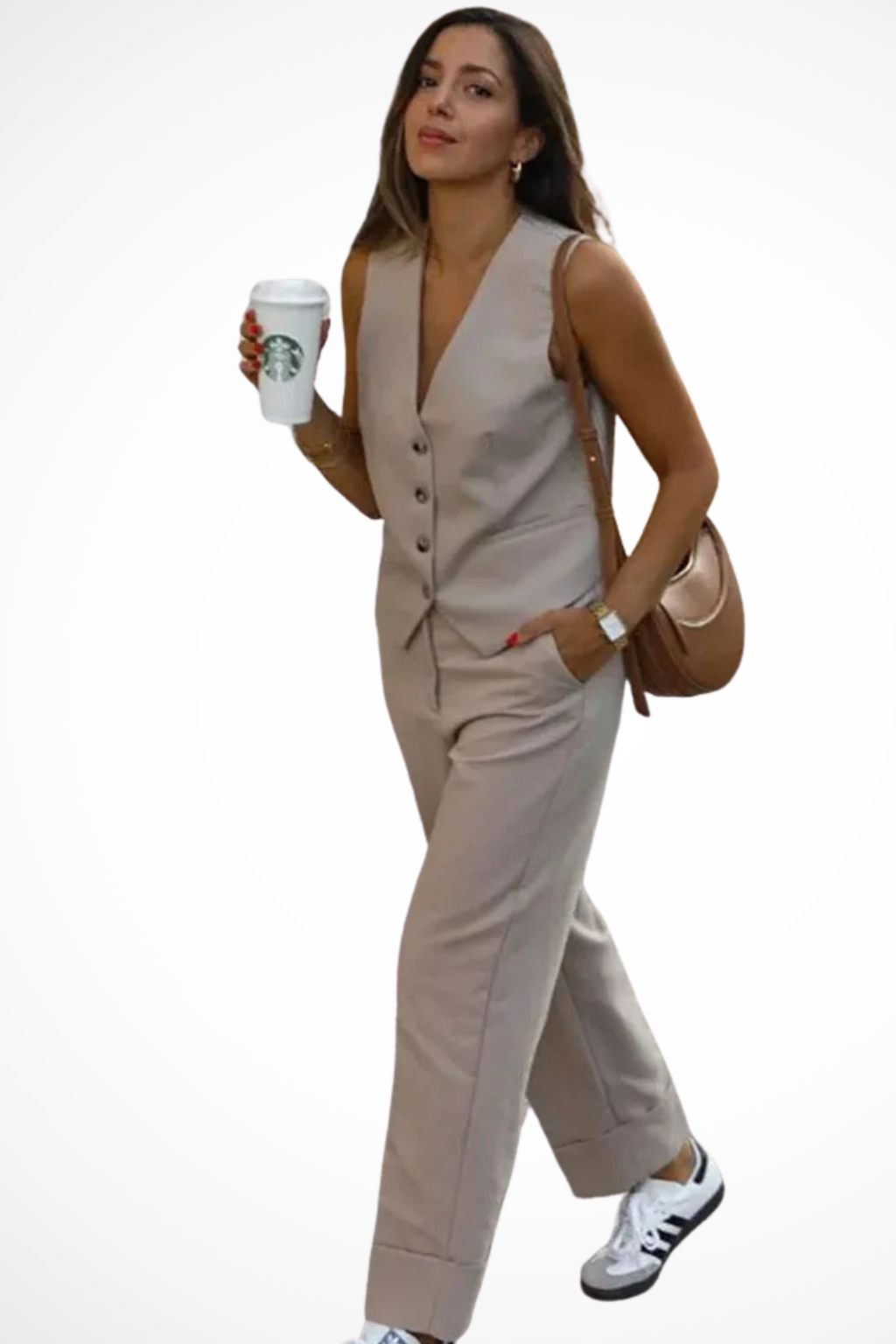 Annabelle | Women Tailored Waistcoat and Straight Leg Trousers Race Day Suit Set