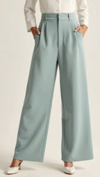 Zanira | Women Wide Leg High Waisted Trousers