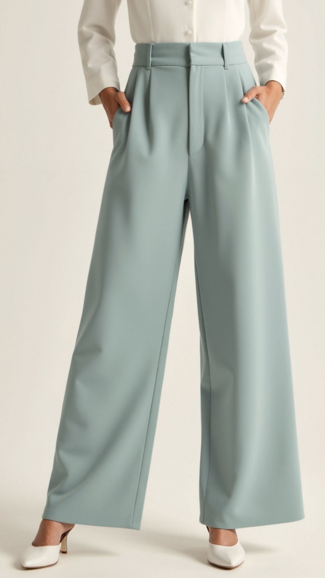 Zanira | Women Wide Leg High Waisted Trousers