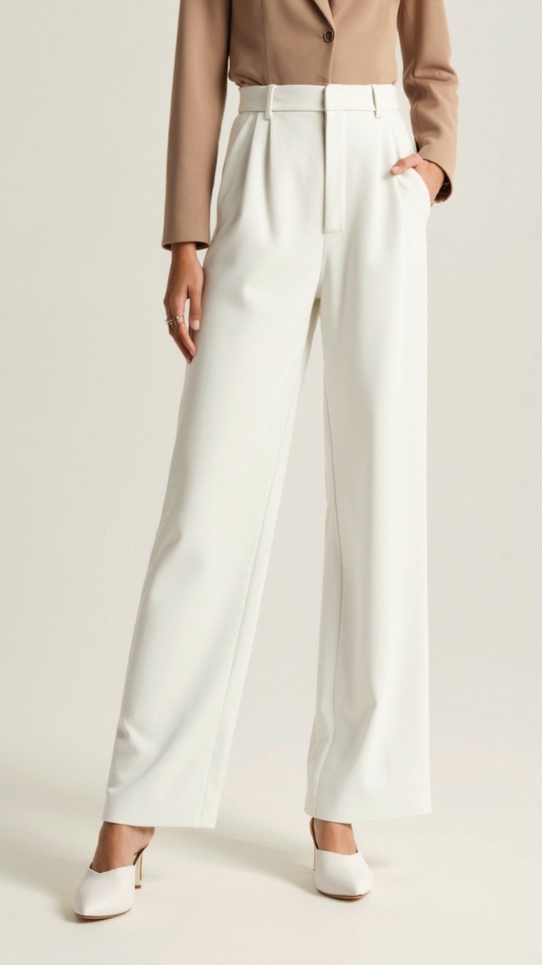 Zanira | Women Wide Leg High Waisted Trousers