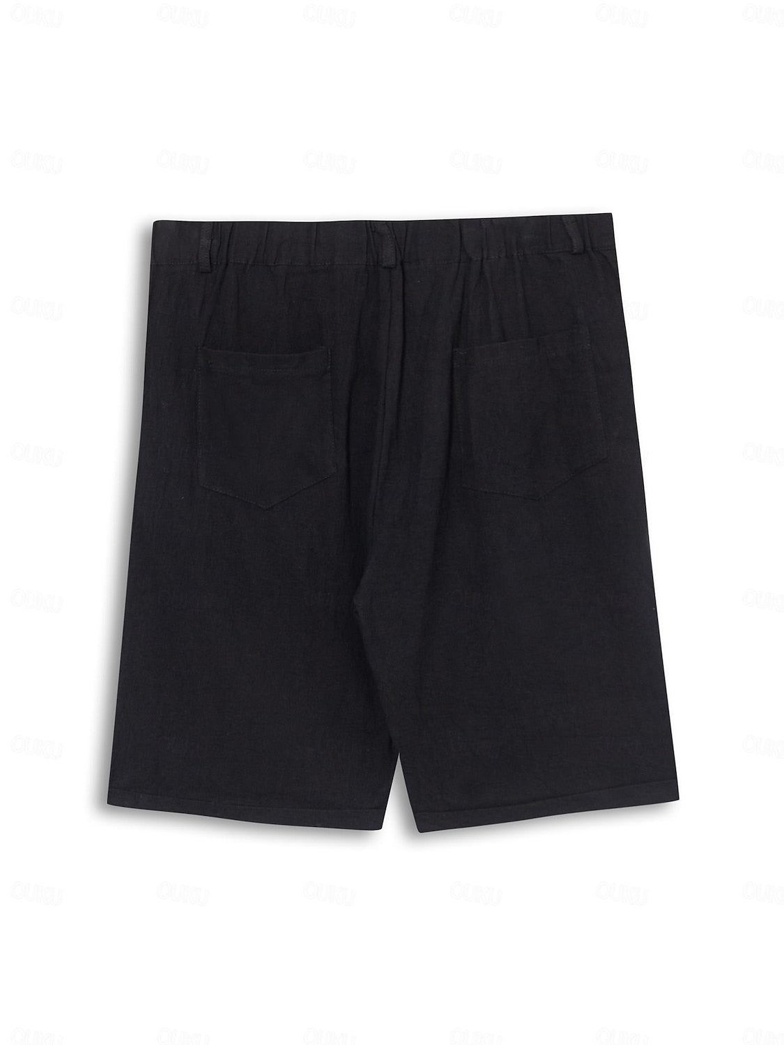 Lunelle | Men's Linen Look Shorts with Pleats